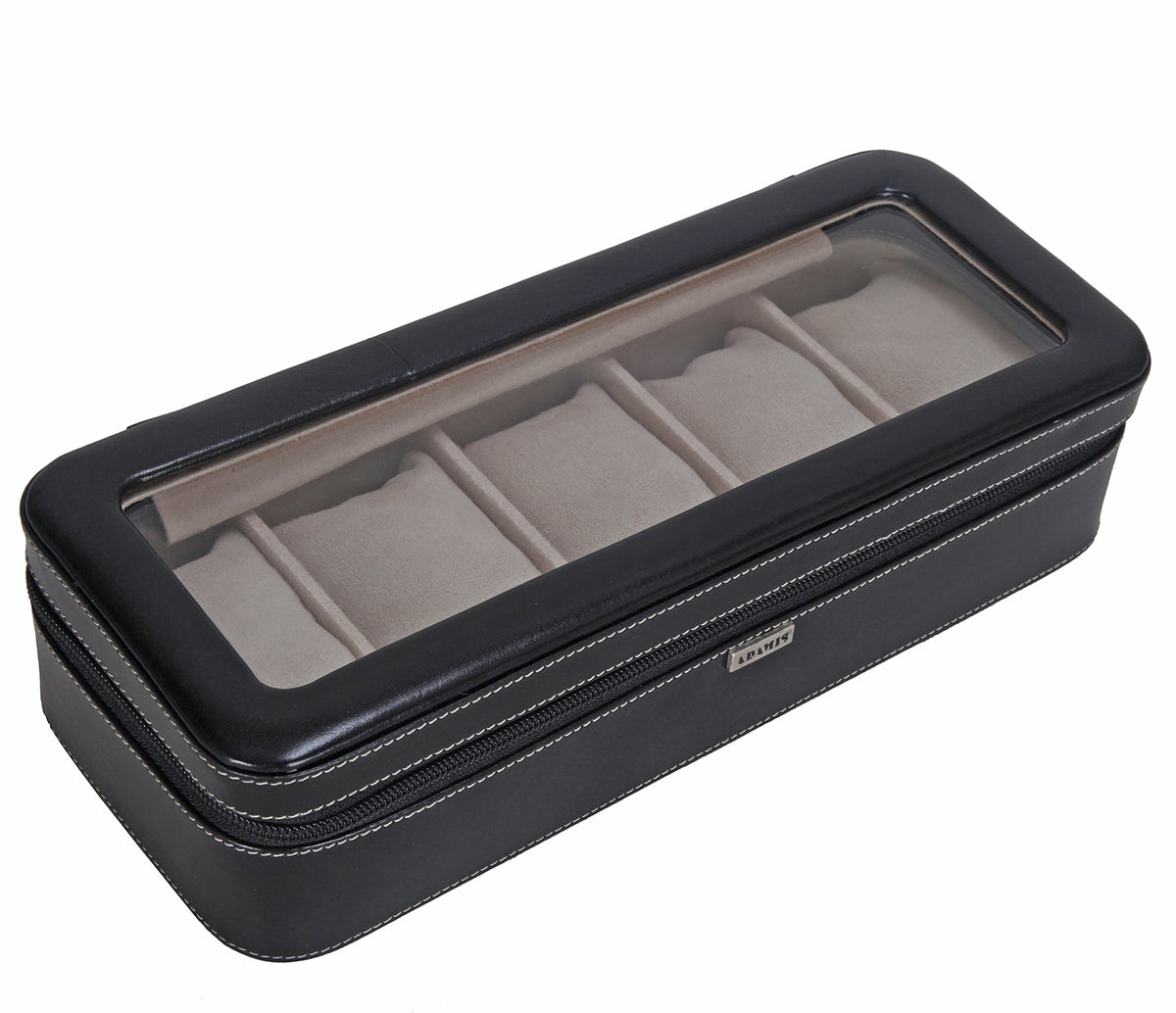 Watch case to hold 5 watches - Black