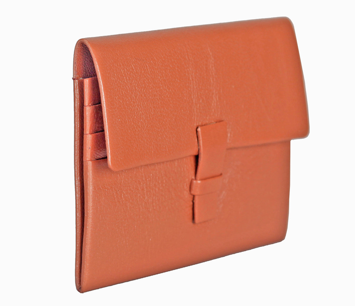 Credit And Business Card Case - Tan
