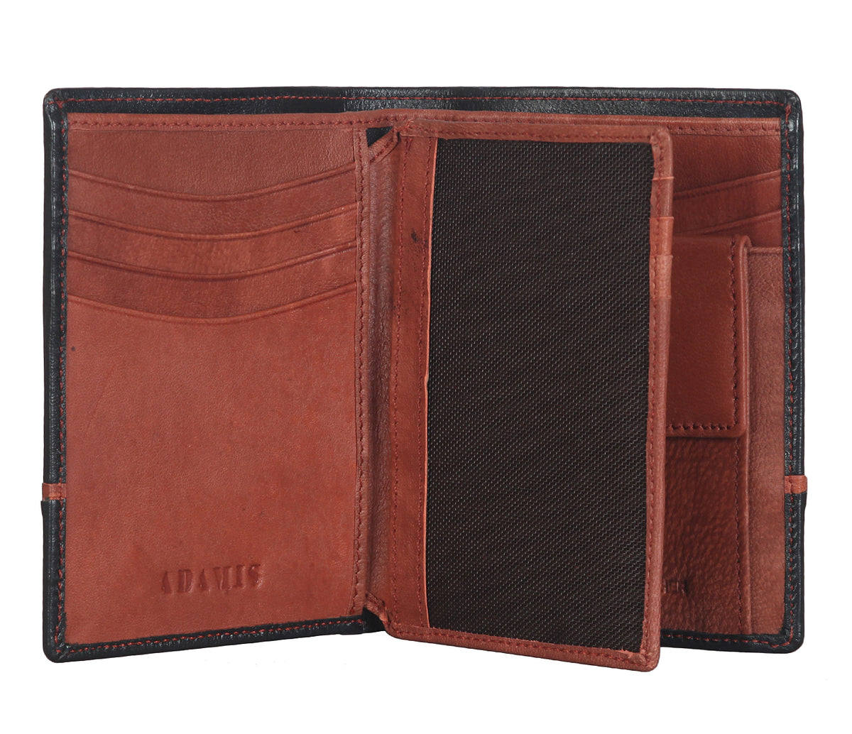 Edsel Mens Wallet - Black / Tan