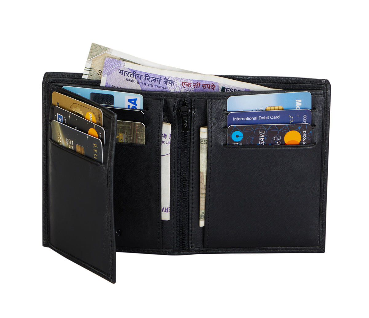 Davide Mens Wallet - Black