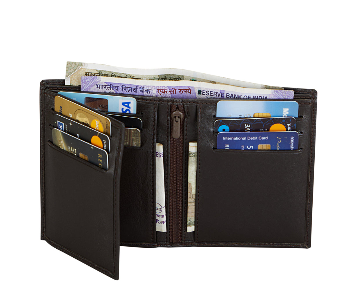 Davide Mens Wallet - Brown