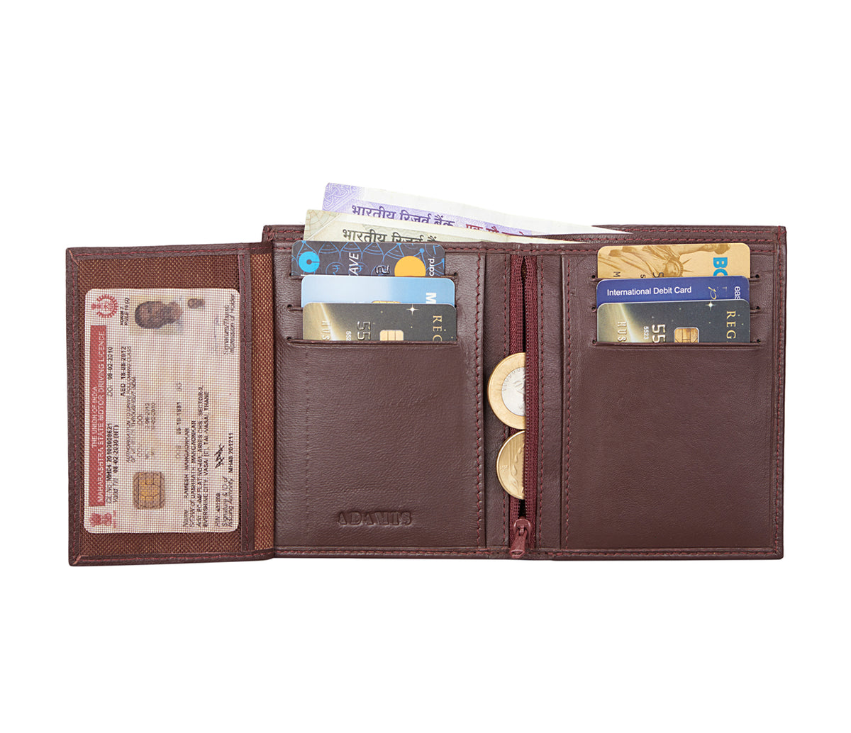 Davide Mens Wallet - Wine