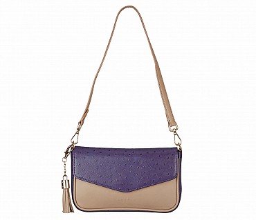 Buy Adamis Purple Colour Pure Leather Handbag (B912) Online